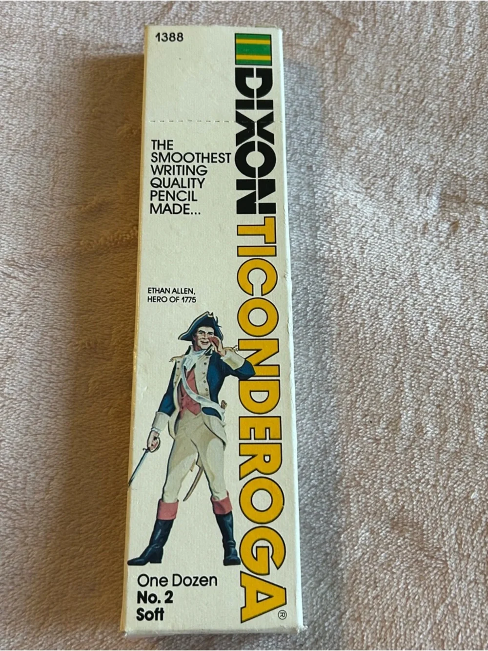 Dixon Ticonderoga 1388 one dozen no. 2 soft pencils vintage opened, new in box